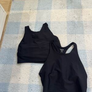 Old Navy Kids Black Tank Tops